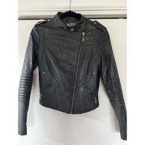 Vegan Leather Moto Jacket